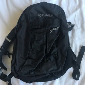 Outdoor Black bag with 2 seperate sections